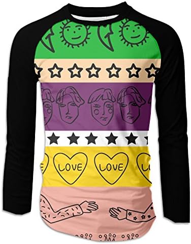 Love Pattern Ugly Raglan Undershirt For Men