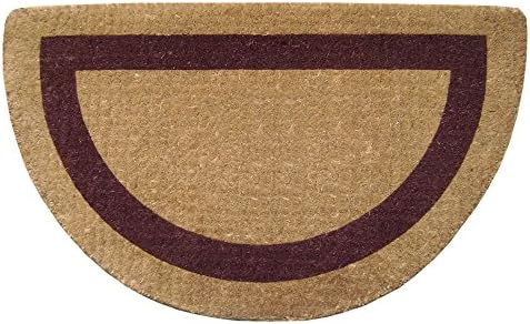 Nedia O2054 Not Applicable Heavy Duty 22" x 36" Coco Mat Single Picture Frame-Plain Half Round Brown