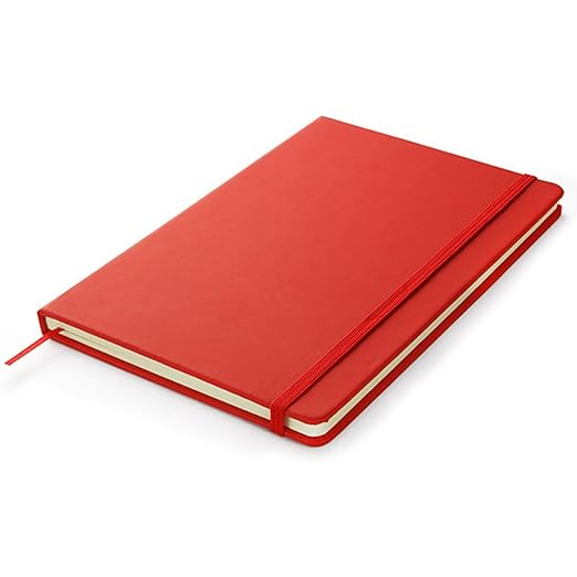 A5 PU Leather Hard Cover Lined Notebook Notepad Writing Pad Ruled