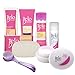 Belo Essentials Face & Body Complete Whitening 7pc Set Smoothening Soap, SPF Day Cream, Lotion, Face Wash, Toner, Roll-On Deodorant, and Cleansing Brush -Great for Oily and Acne-Prone Skin