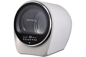 Effidry S3 Portable Clothes Dryer – Ultrafast, 1 cu.ft Capacity, 110V, Snow White, Compact for Condo, Apartment, RV, Car, Truck