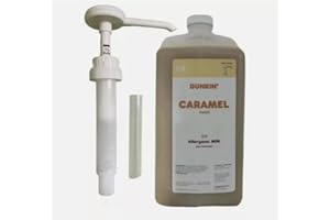 ERAIYAN Dunkiin Donuts Caramel Sauce-Swirl-Syrup 64 Oz Jug (With Pump)