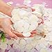 Shappy 1 Inch White Ivory Round Tissue Confetti for Wedding Parties, 6000 Pieces