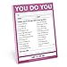 Knock Knock You Do You Nifty Note, Checklist Memo Pad, 4 x 5.25-inches