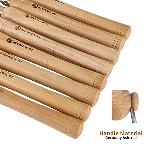 Mengkai Wood Turning Tools with HSS Blade Hardwood Handles Woodworking