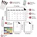 Magnetic Dry Erase Whiteboard Calendar - 11x17 Inches - Large Premium Reusable Board for Refrigerator - Weekly Kitchen Fridge Planner & Smart Atomic Habit Organizer