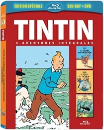 Tintin - 3 Aventures - Vol. 3 : Le Secret De La Licorne + Le Trésor De Rackham Le Rouge + Le Crabe Aux Pinces D'or - Édition Blu-Ray+ Dvd