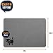 Smiling Paws Pets - Extra Large Cat Litter Mat - Pet Rug - Catches Litter That Spills Outside Litter Box - Easy to Clean - Non-Slip - Litter Box Mat - Kitty Litter Catcher - Grey L Size (35
