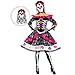 Spooktacular Creations Halloween Women’s Day of The Dead Costume, Senorita Dress for Women, Adult Halloween Costume for Party, Mexican Games Role Play (Medium)