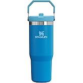 Stanley IceFlow Stainless Steel Tumbler - Vacuum Insulated Water Bottle for Home, Office or Car Reusable Cup with Straw Leak Resistant Flip Cold for 12 Hours or Iced for 2 Days, Azure, 30 OZ / 0.89 L