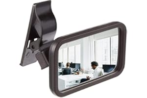 Clip-On Rear View Mirror for PC Monitors or Anywhere by Modtek (1 pack)
