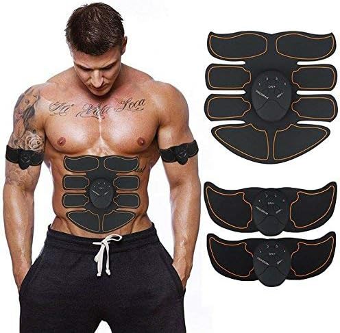 MUBEN Muscle Toner, Abdominal Toning Belt EMS ABS Toner Body Muscle Trainer Wireless Portable Unisex Fitness Training Gear for Abdomen/Arm/Leg Training Home Office Exercise Equipment