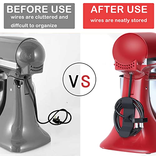 4 Pack Cord Organizer for Kitchen Appliance,Cord Wrap Cords Holder Cable Organizer Wrapper Tidy Wire Rope Storage Stick on Kitchen Appliances Mixers, Coffee Maker, Pressure Cooker and Air Fryer