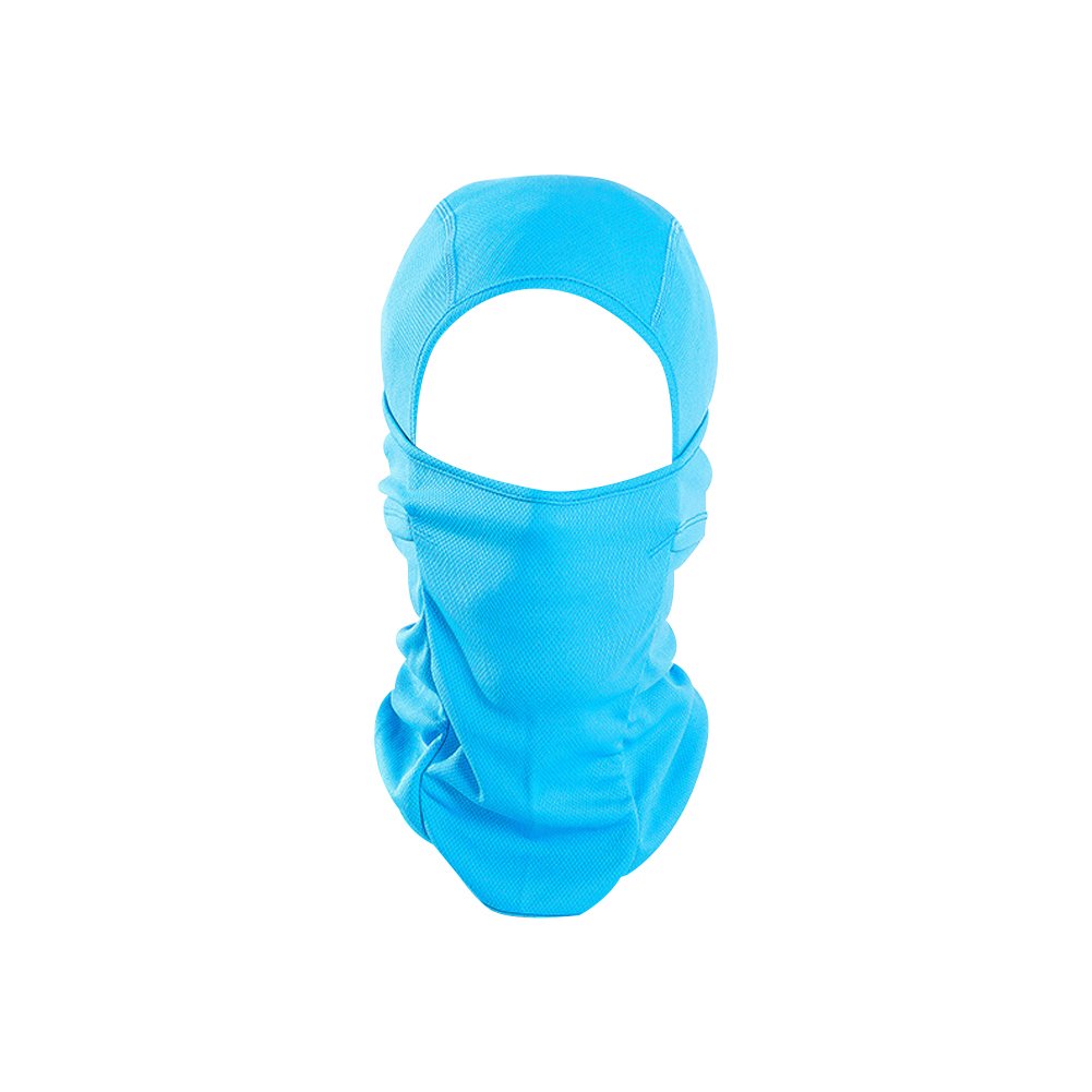 Cagoule Moto, Balaclava Face Cou Masque Moto, Cagoule Vélo Anti Froid Coupe-Vent Respirant Eté Poussière légère Homme Femme Unisex (Bleu)