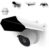 Universal Security Camera Cover Sun Rain Shield | Waterproof Protective Roof for Outdoor Dome, Bullet Cameras (White Aluminium)