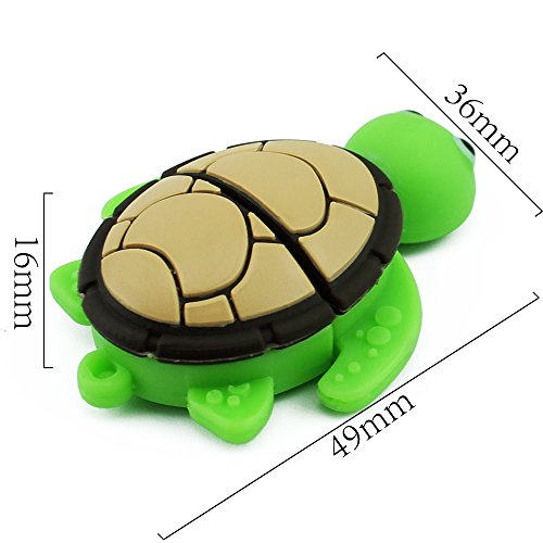 CHUYI Animal Series Sea Turtle Shape 32GB USB 2.0 Flash Drive Novelty and Cute Pen Drive Data Storage Thumb Drive U Disk Jump Drive Pendrive