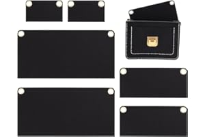 WADORN 6Pcs Purse Crossbody Conversion Liner, 3 Sizes Felt Purse Organizer Insert Envelope Inner Pocket Storage with Eyelet Women Wallet Conversion Accessories for Pochette Clutch Bag, Black