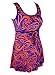 JURUAA Womens One Piece Swim Dress Plus Size Bathing Suit Dresses Short Skirt Swimsuit