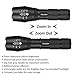 Decaker Military Grade Tactical LED 3000 Lumens 5 Light Mode Zoomable Waterproof Flashlight Torch,2-Pack
