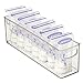 mDesign Kid's/Children's Kitchen Organizer Bin with Handles for Refrigerator Cabinet or Pantry Storage - Holds Breast Milk, Formula, Food Pouches, Bottles - BPA Free, Food Safe, 16