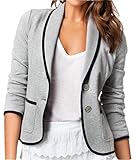 Coolred Women's Long Sleeve Slim Fashion Elegant 2 Button Sexy Suit Jacket