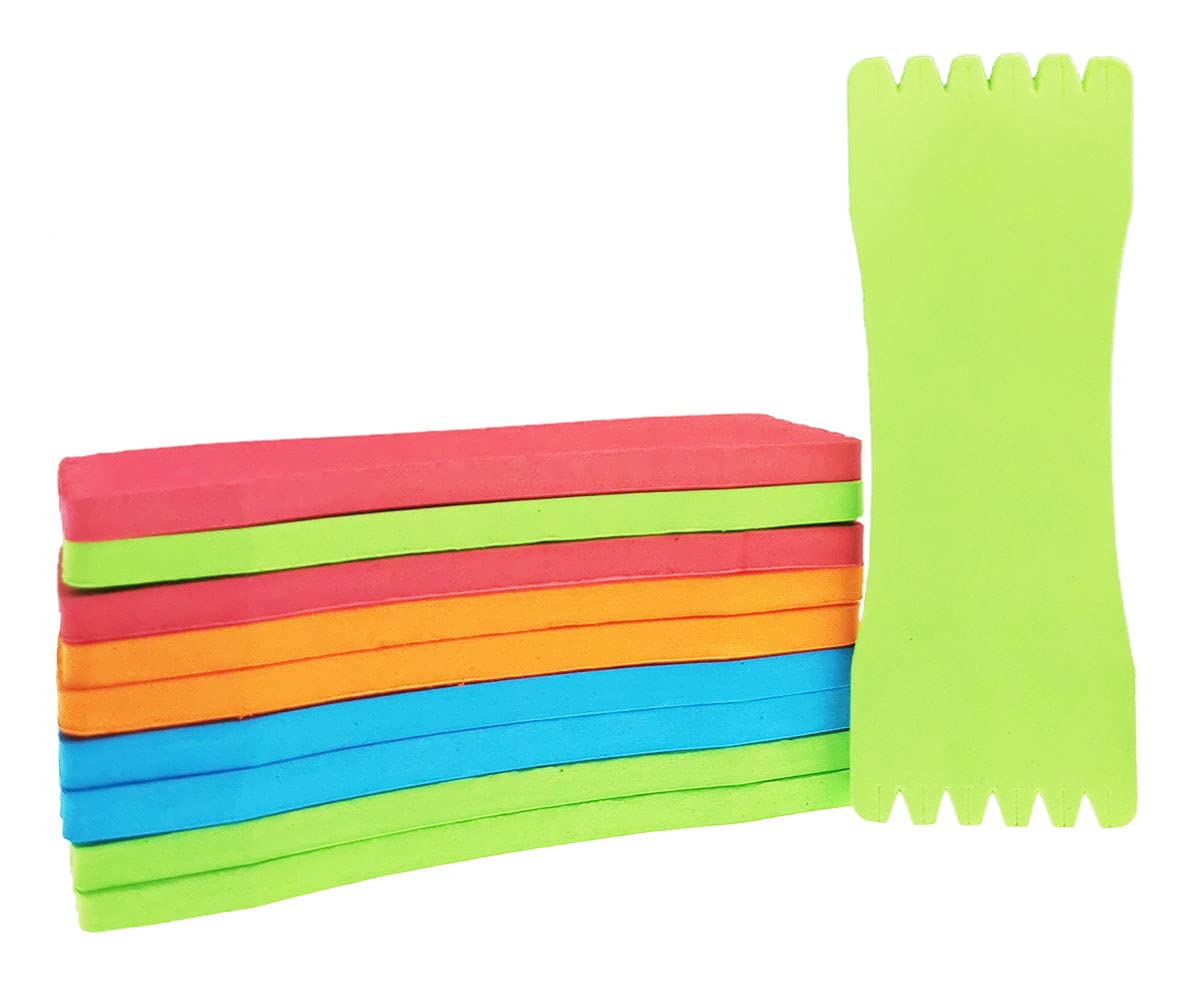 Milepetus Foam Sponge Wrapped Wire Fishing Winding Board Fishing Line Board Spool Fishing Line Accessories Rig Winders,10Pcs Size Large (17cm/6.7in)