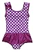 Attraco Baby Girls Polka Dot Ruffle Swimsuit One Piece Swimwear Bowtie 3T