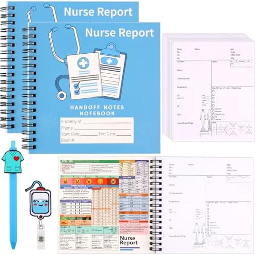 Nurse Report Sheet Notebook Pocket Size: Brain Sheet Pocket