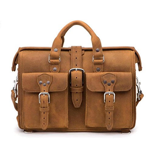 Saddleback Leather Co. Flight Bag 15inch Full Grain Leather Expandable