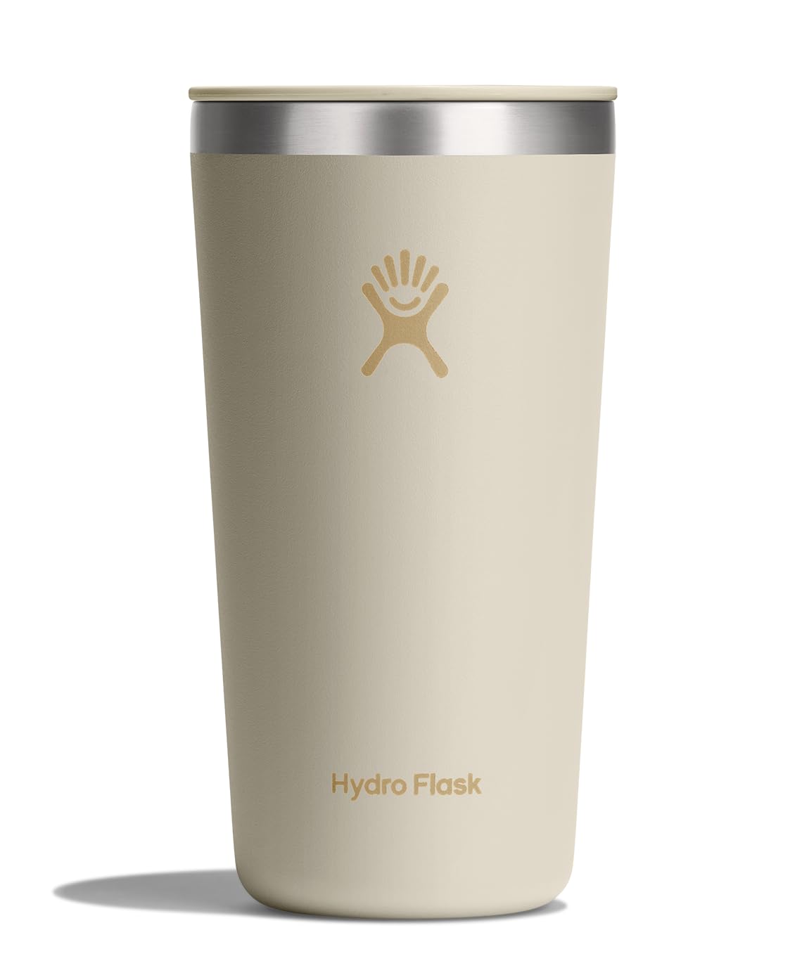 Hydro Flask All Around Tumbler Press-in Lid, Insulated Travel Mug, Stainless Steel Coffee Cup 20 Oz Coconut Cream Image