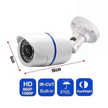 TEQIN HD 1080P Outdoor IR Video Camera Security System Motion Detector with Night Vision NTSC-3.6MM