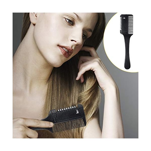 Hair-Razor-Comb-Hair-Cutting-Comb-Double-Side-Hair-Cutter-with-Blades-Hair-Thinning-Comb-for-Men-Women-Hair-Trimmer-Haircut-Scissors-Hair-Cutting-Tool-for-Thin-Thick-Hair-Cutting-and-Styling Hair Razor Comb, Hair Cutting Comb Double Side Hair Cutter with Blades Hair Thinning Comb for Men Women, Hair Trimmer…