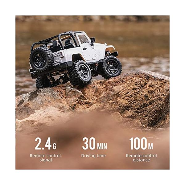 Weaston Wrangler 1:14 Full Scale Fernbedienungsauto 2.4G Elektro-RC-Car 4WD All Terrain Climbing RC Offroad-Fahrzeug… – Bild 5