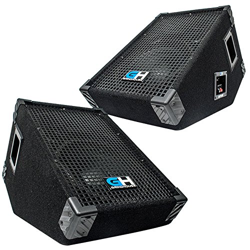 Grindhouse Speakers GH10MPair Pair of 10 Inch Passive Wedge Floor / Stage Monitors 300