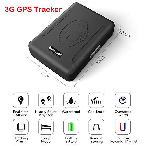 SinoTrack GPS Tracker ST-915W 3G Strong Magnet Tracking Device Locator for Vehicles, Waterproof Real-Time Car GPS Tracker with Free Software, for Car Motorcycle, Taxi, Bus, etc