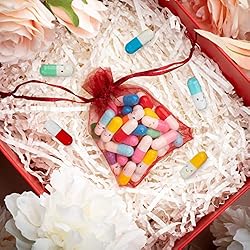 RONRONS 100 Pieces Capsule Letters Message Cute