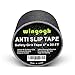 Wingogh Anti Slip Tape - 4-Inch x 30-Foot Grip Tape Black Grit Non Slip Pad Weatherproof Indoor Outdoor Non Skid Safety Walk Track Tread, Highest Traction Friction Abrasive Adhesive for Stairs Step