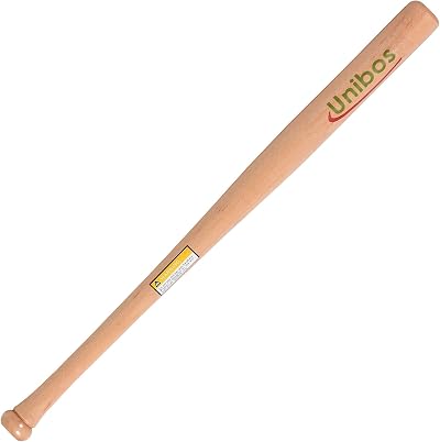 Unibos 28 Inch Wooden Aluminium Baseball Bat Anti Slip Training Practise
