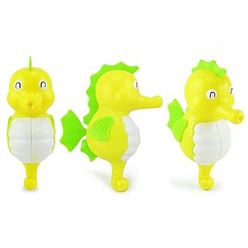 Amazon.com: Tcplyn - Gemelos de calidad premium con diseño de hipocampus, juguetes de baño para bebé, dibujos animados, juguete de natación al azar: Baby