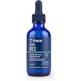 Trace Minerals Liquid Ionic Vitamin B12 1000 mcg, Methylcobalamin, 2 oz | Bioavailable methylcobalamin , Nerve and brain support, Ionic trace minerals included, 1 mL daily, No refrigeration needed