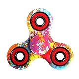 STRESS SPINNER Colorful Camo Fidget Tri Hand Spinning Finger Toy Stocking Stuffer for ADHD EDC Focus Relieves Anxiety and Boredom (Style 45)
