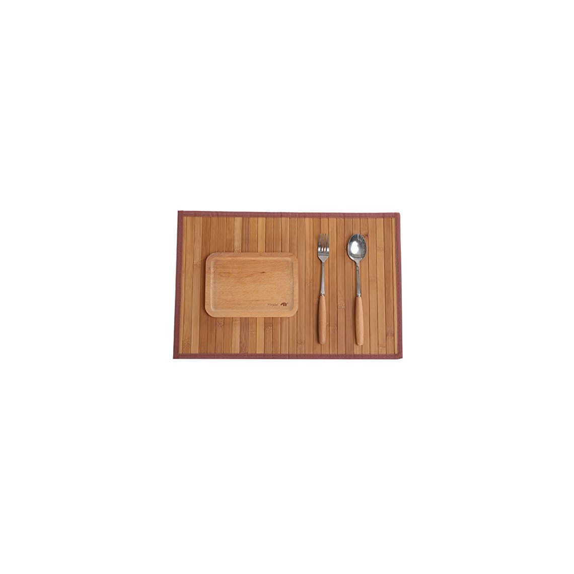 Bamboo Placemats for Dining Table, Placemats Set of 4,StainResistant