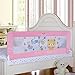 Baby Bed Rail Toddler Guard Rail Extra Long Bed Guard Kids Safety Bedrail Fold Down Guard Rail Potable Stop Falling (70