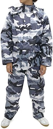 Noxus Men's Rain Suit Camouflage Rain Jacket and Pants Rainwear Sets Rainsuit