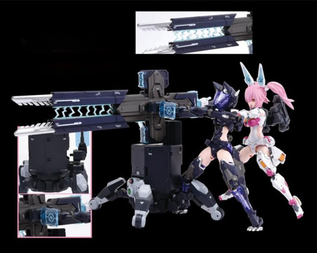 HiPlay Nuke Matrix Plastic Model Kits: Cyber Forest Fantasy Girls, Remote Attack Battle Base Info Tactician, Lirly Bell, Mecha Musume, Anime Style 1:12 Scale Collectible Action Figures (60050)