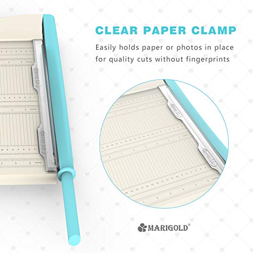 MARIGOLD Paper Cutter Corner Puncher - 12" Paper Guillotine 2-in-1 Paper Trimmer - Thumbnail 7