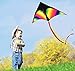 Huge Rainbow Delta Kites for Kids and Adults-60 Wide with 9.5' Long Tail- Easy Flyer - Kit Line and Swivel Included- Good for Outdoor Games and Summer The Beach Toys for Kids (1pack)