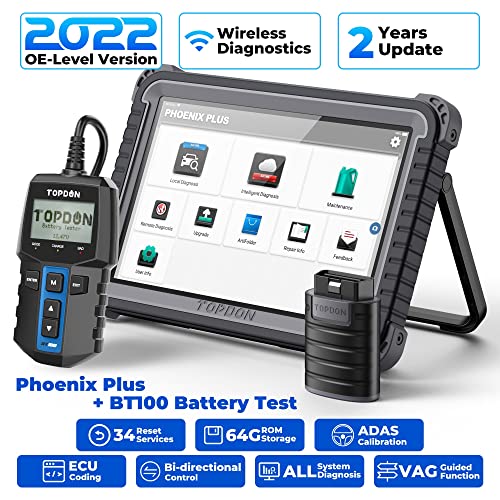 thumbnail image 2 of TOPDON Phoenix Plus 2 OBD2 Scanner - Full System Diagnostic Tool With 10.1" Touch Screen 2 of 14