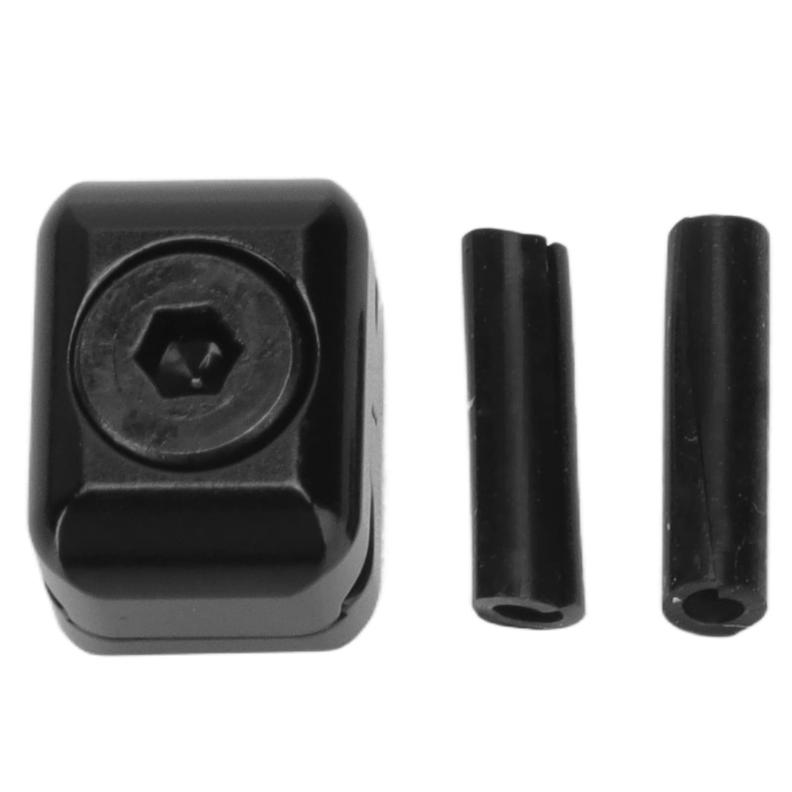 HERCHR Bow String Clamp Buckle, Arrow Rest Cable Clamp Buckle Metal Fastener Clip Fastener Clip Archery Bowstring Adjustment Knob for Outdoor Archery Hunting Shooting Compoun Accessory (Black)