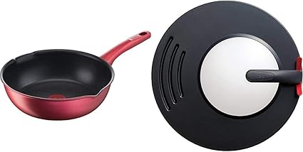 Amazon Co Jp ティファール 炒め鍋 26 深型 フライパン Ih対応 Ihルビー エクセレンス マルチパン チタン エクセレンス 6層コーティング G 取っ手つき T Fal フライパン 蓋 24 30cm 対応 K セット買い ホーム キッチン